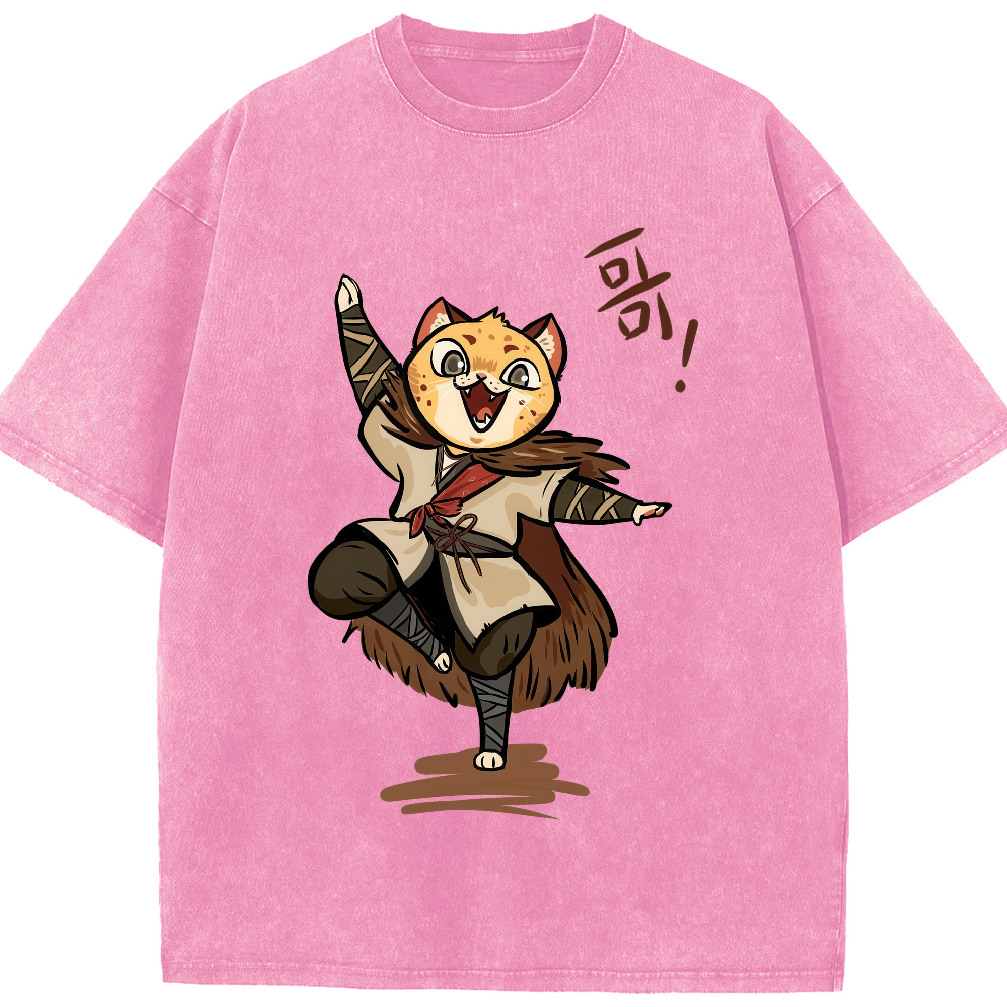（画像用） Ne Zha 2 ナタ 魔童の大暴れ 綿100% ヴィンテージ風 半袖Tシャツ（フロントプリント）